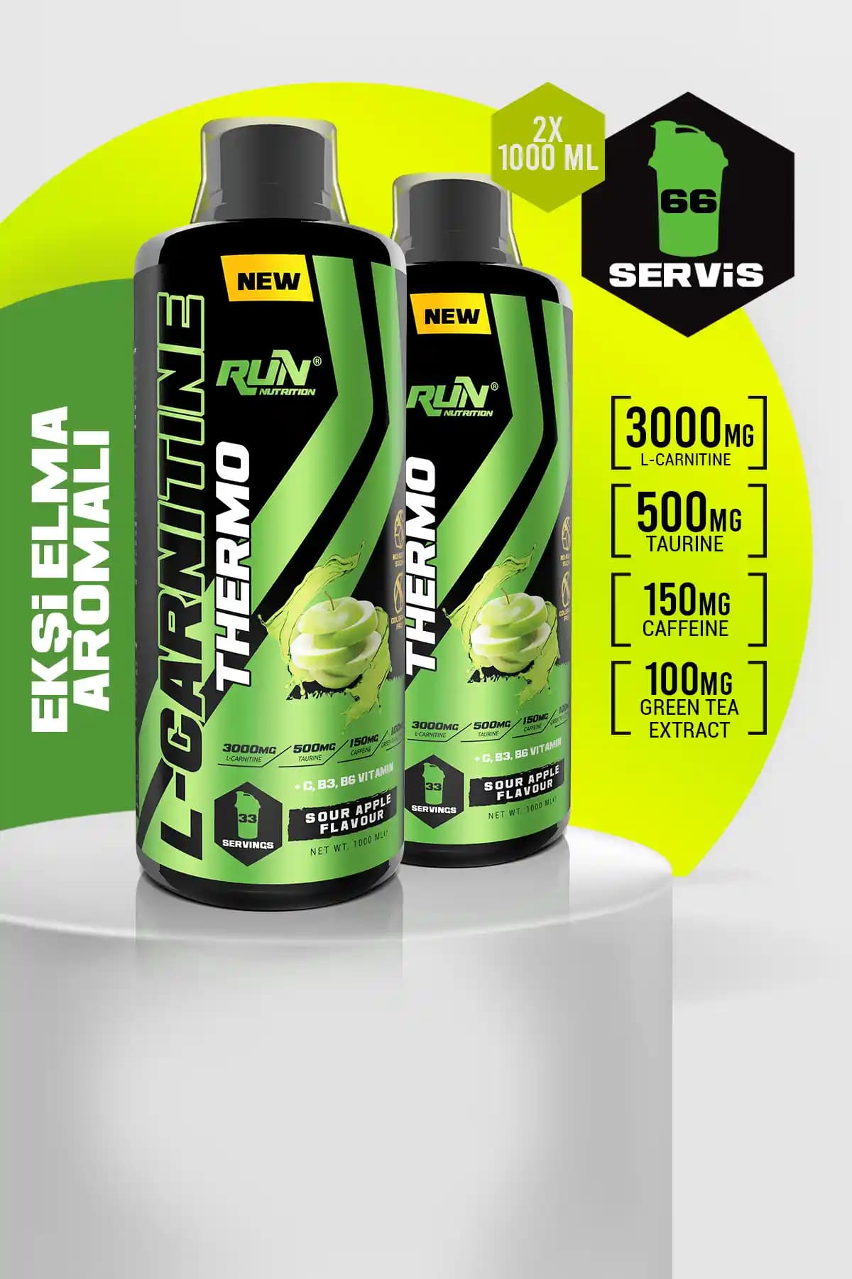 Run Nutrition L-Carnitine Sıvı Takviye Enerji ve Yağ Yakımını Destekler