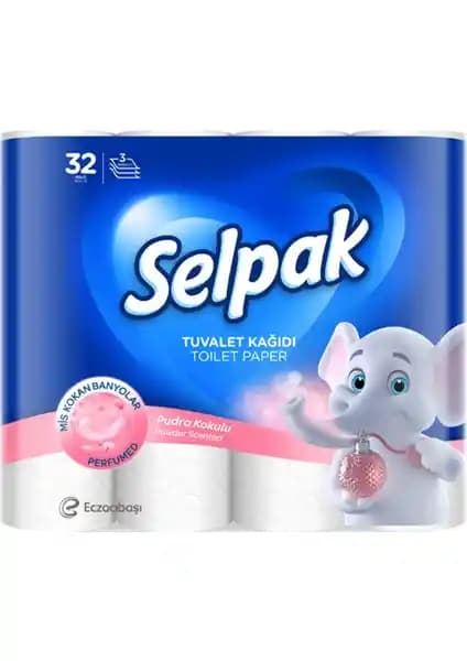 Selpak Pudra Kokulu Tuvalet Kağıdı 32'li Paketle Hijyen ve Ferahlık Bir Arada