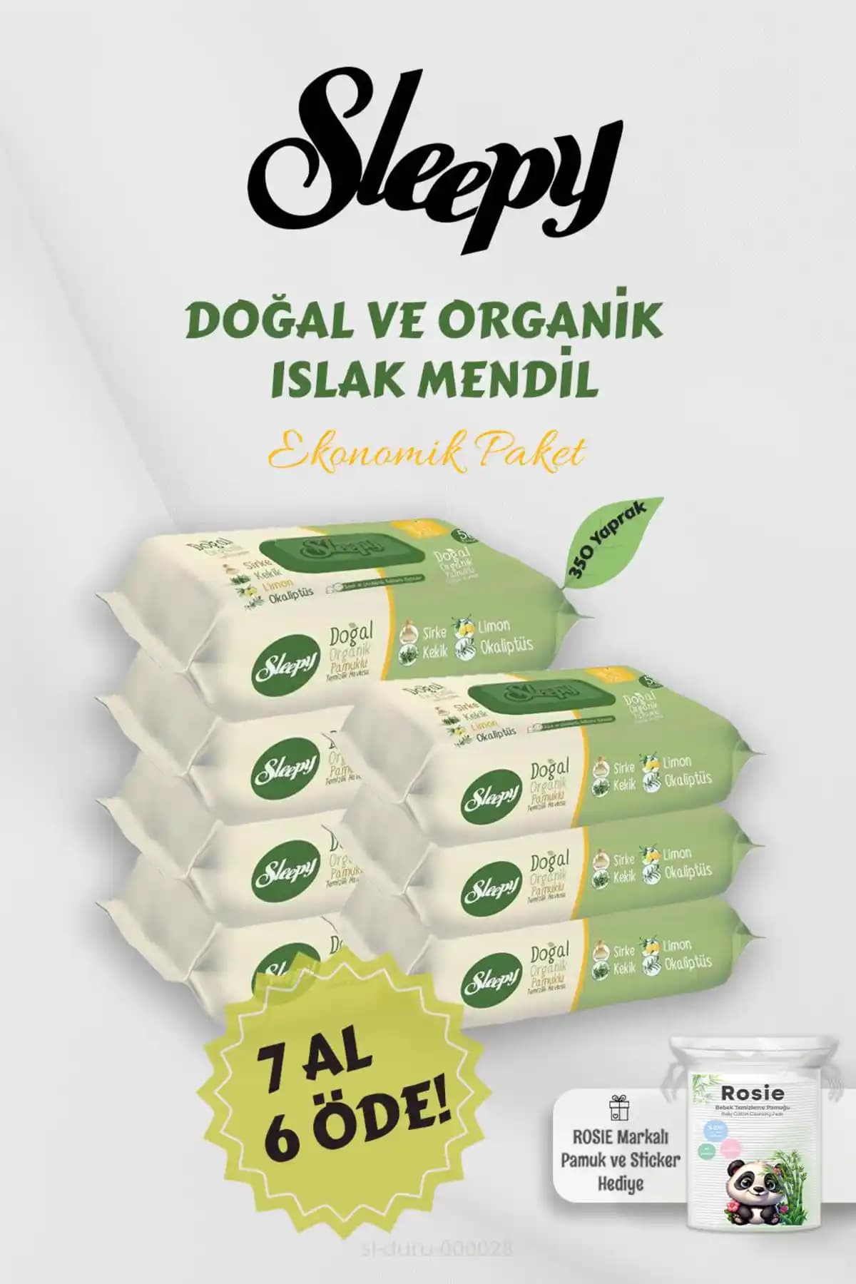 Sleepy Organik Islak Mendil: Doğadan Gelen Güçlü ve Güvenli Temizlik Çözümü