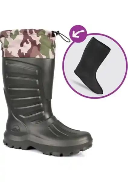 Sonimix Eva Haki Içi Termal Çoraplı Çizme: Kış Koşullarına Dayanıklı ve İşlevsel Bir Seçenek