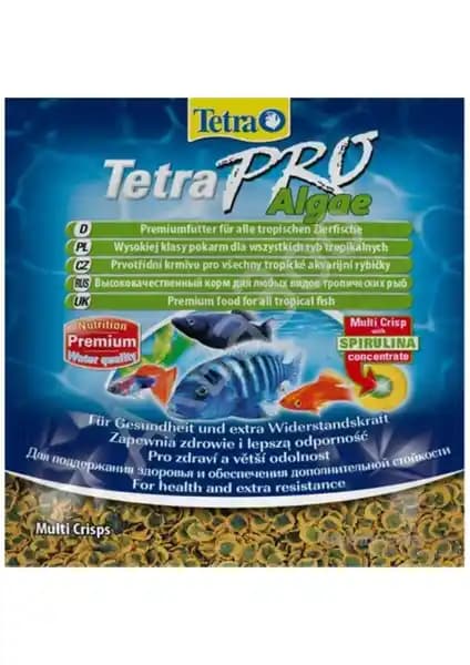 Tetra Pro Algae Crisps ve Tetra Pro Color Pul Yem Karşılaştırması Balık Beslenmesi İçin Analiz