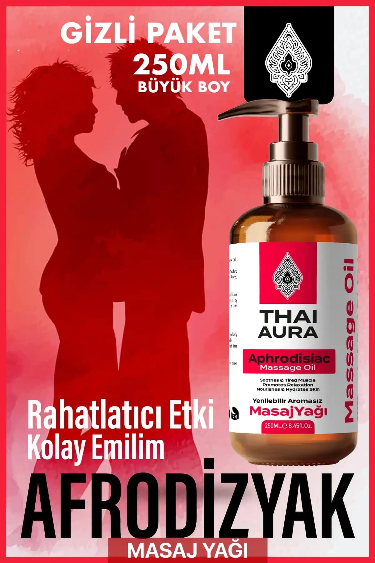 Thaialura Thai Aura Yenilebilir Isıtıcı Masaj Yağı Doğal İçeriklerle Rahatlatıcı Deneyim