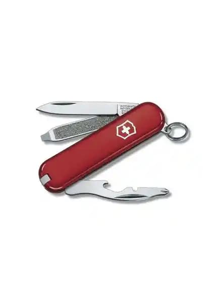 Victorinox Rally 0.6163 Kırmızı Mini Çok Fonksiyonlu Çakı Günlük Kullanım İçin Uygun