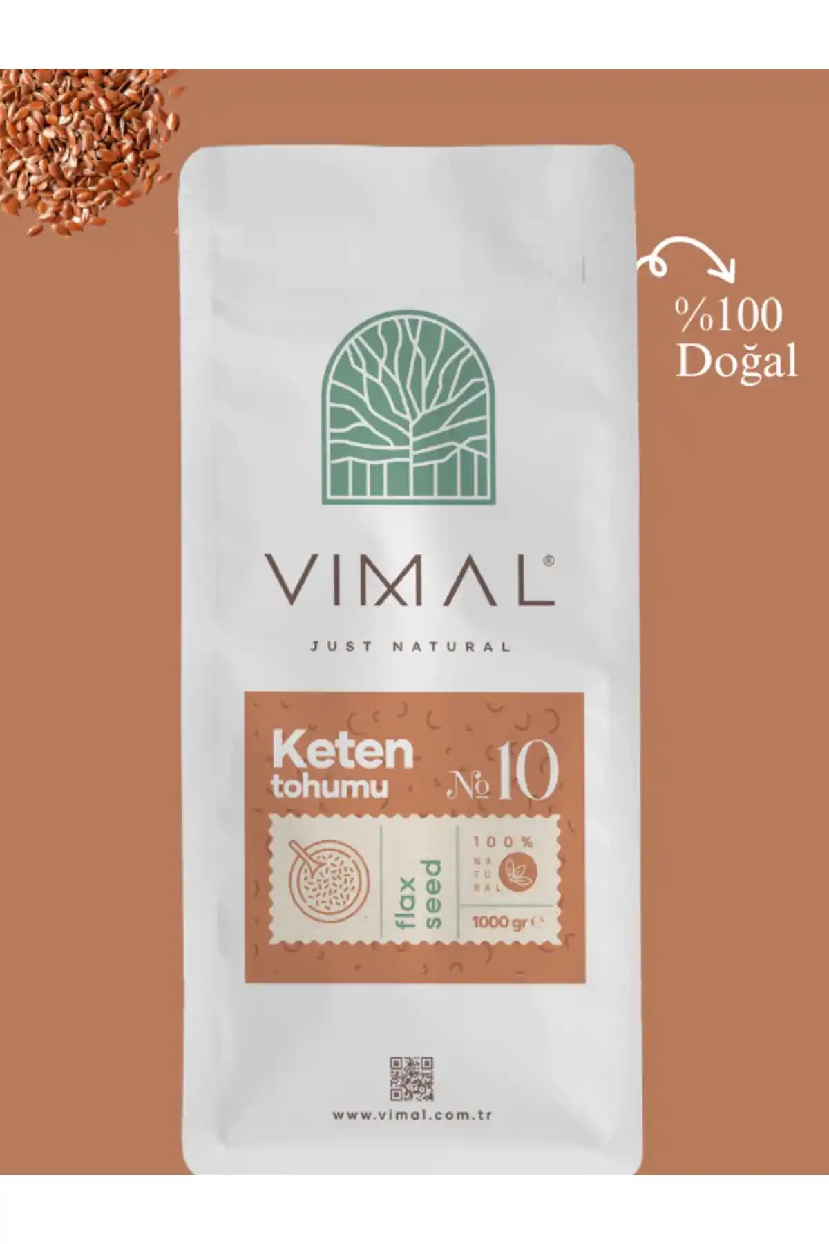 VIMAL Keten Tohumu 1000g: Sağlıklı Yaşam İçin Doğal ve Vegan Bir Destek