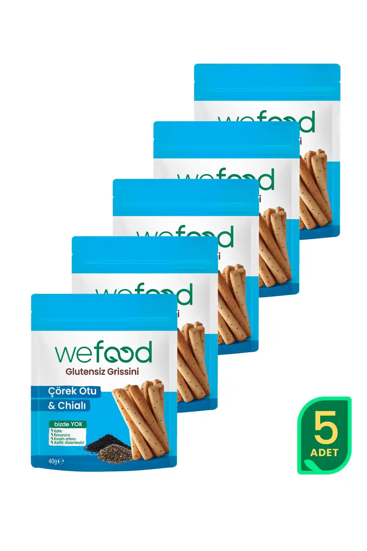 Wefood Glutensiz Grissini Çörekotu ve Chia ile Sağlıklı Atıştırmalık Alternatifi