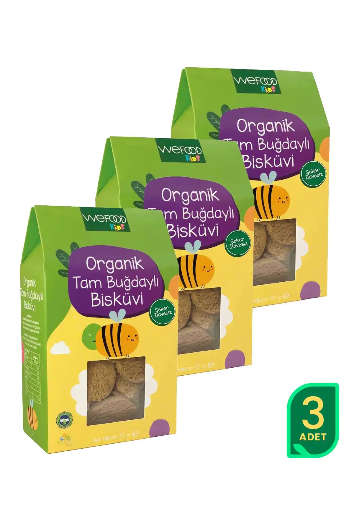Wefood Kids Organik Tam Buğdaylı Bisküvi: Sağlıklı ve Lezzetli Çocuk Atıştırmalığı
