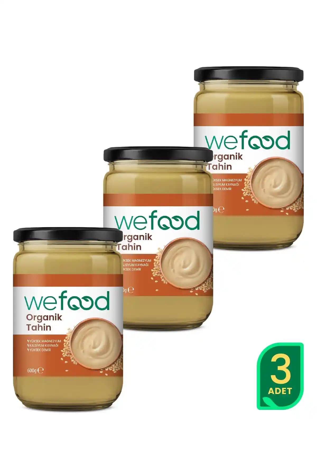 Wefood Organik Tahin 600 Gr 3'lü Paketler ile Doğal ve Sağlıklı Bir Seçenek