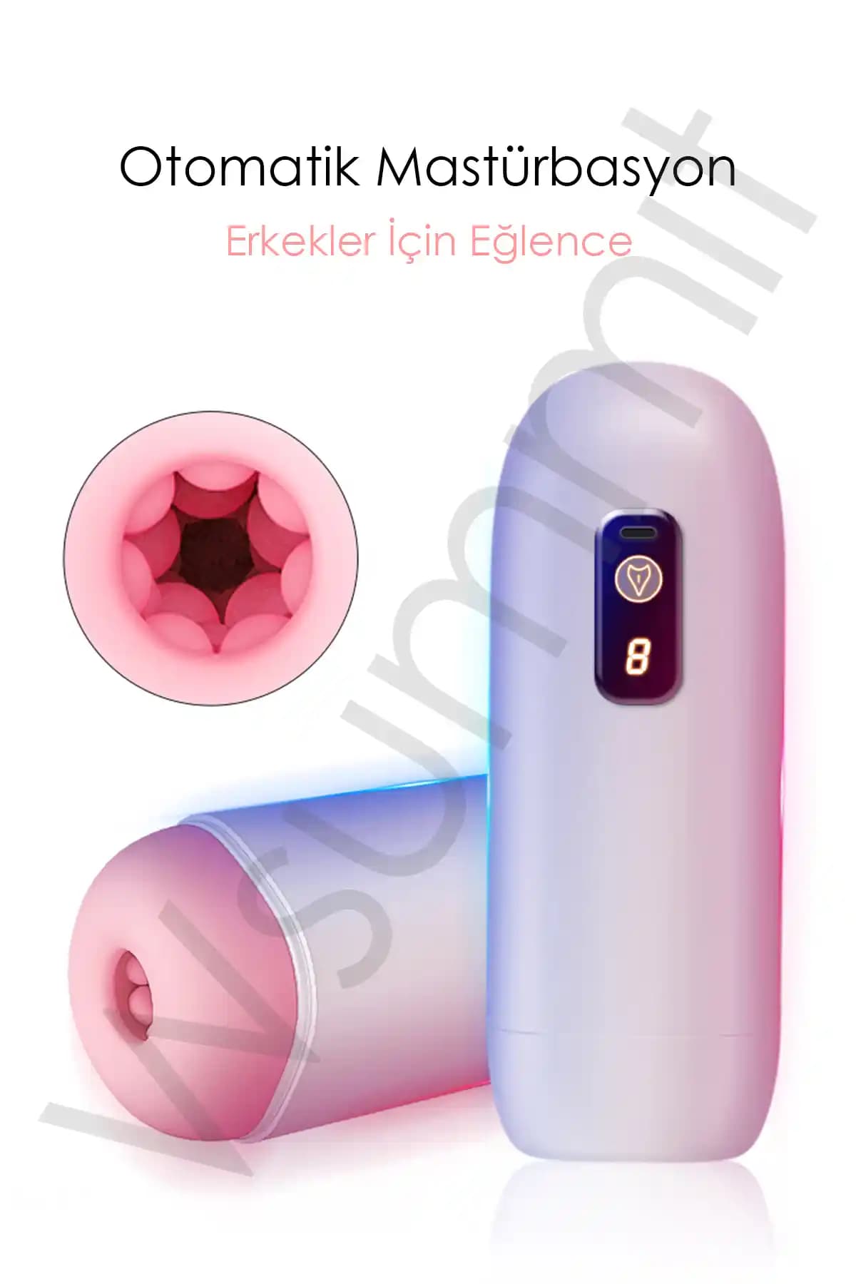 Wsummıt M70 Şarjlı Harekete Duyarlı İnleme ve Titreşimli Otomatik Mastürbatör