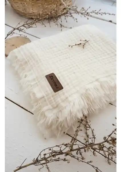 Zeypba 4 Katlı Müslin Battaniye Karşılaştırması Ekru ve Pudra Renk Seçenekleriyle