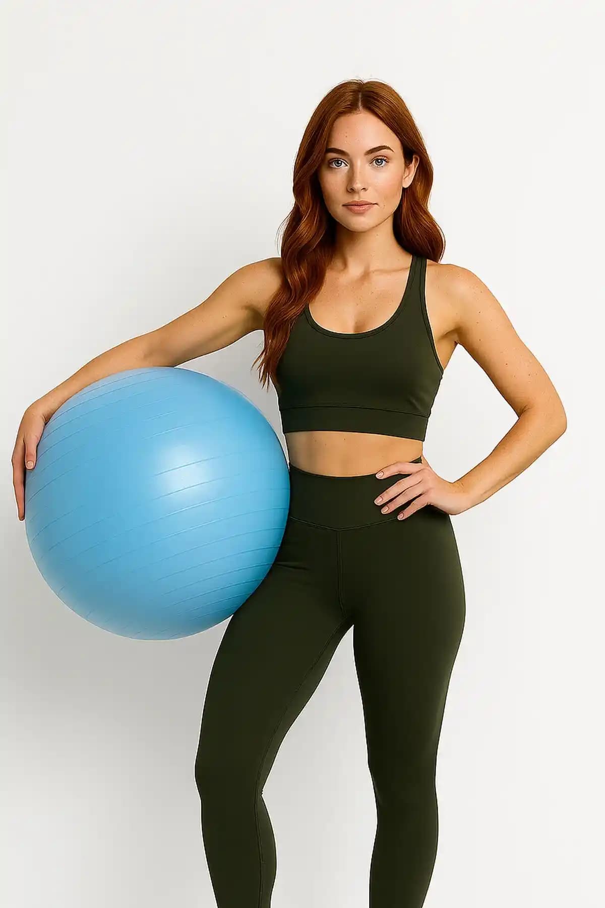 55 cm Dayanıklı PVC Pilates Topu ile Güçlü ve Esnek Vücut İçin Uygun Egzersiz Seçeneği