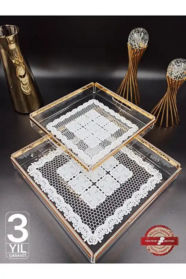 Altın Renkli Cam Tepsi Setleri: Şık ve Çok Yönlü Kullanım İmkanı Sunan Ürünler