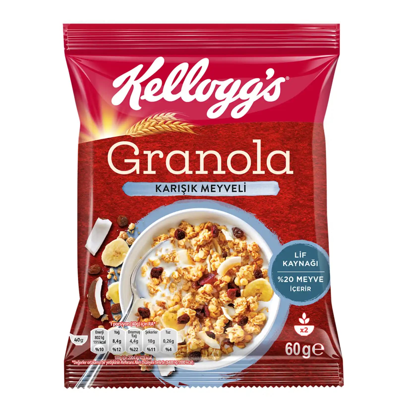 Kellogg's ve WK Kellogg Co'nun Doğal Meyveli Granola Ürünleri Hakkında Güncel Bilgiler