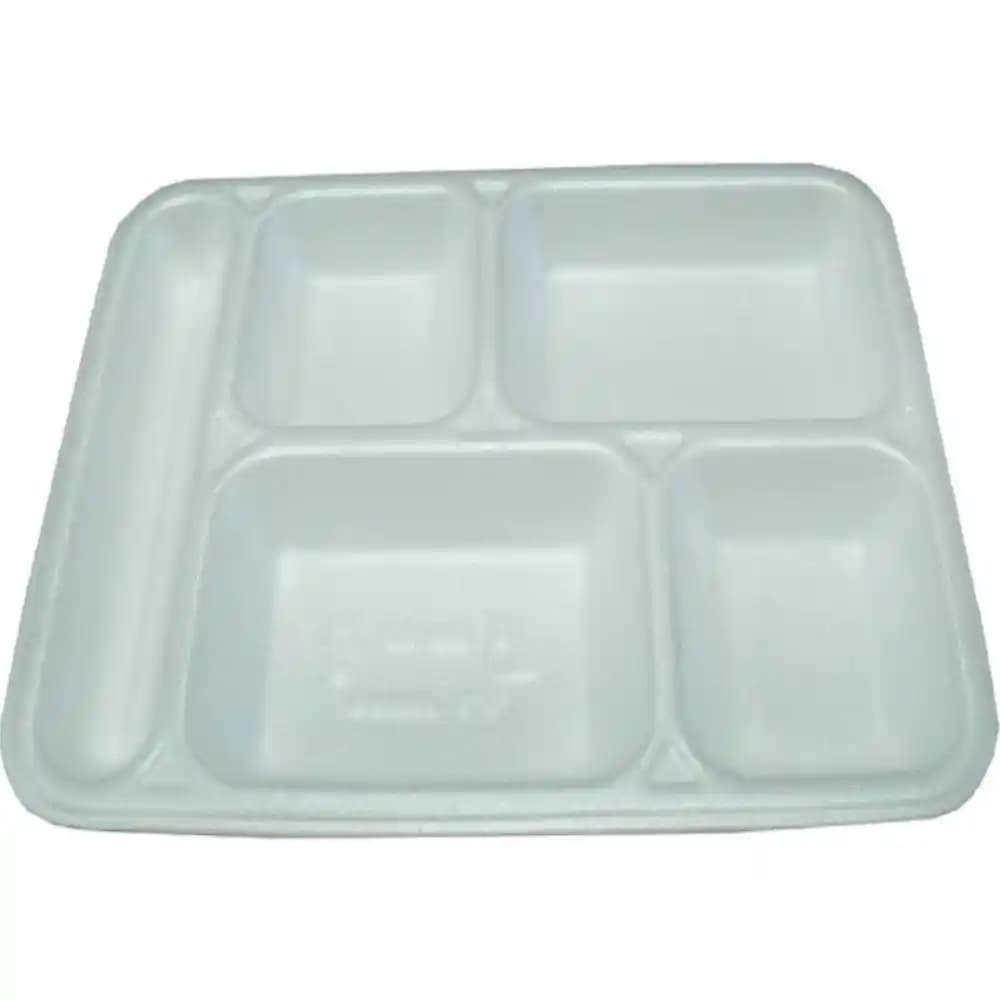 Köpük Malzemeden Üretilmiş Çok Gözlü 5 Gözlü Yemek Kabı Günlük Kullanım ve Taşıma Kolaylığıyla