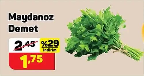 Marketlerde Satılan Maydanoz Demetleri ve Sağlık Açısından Önemi