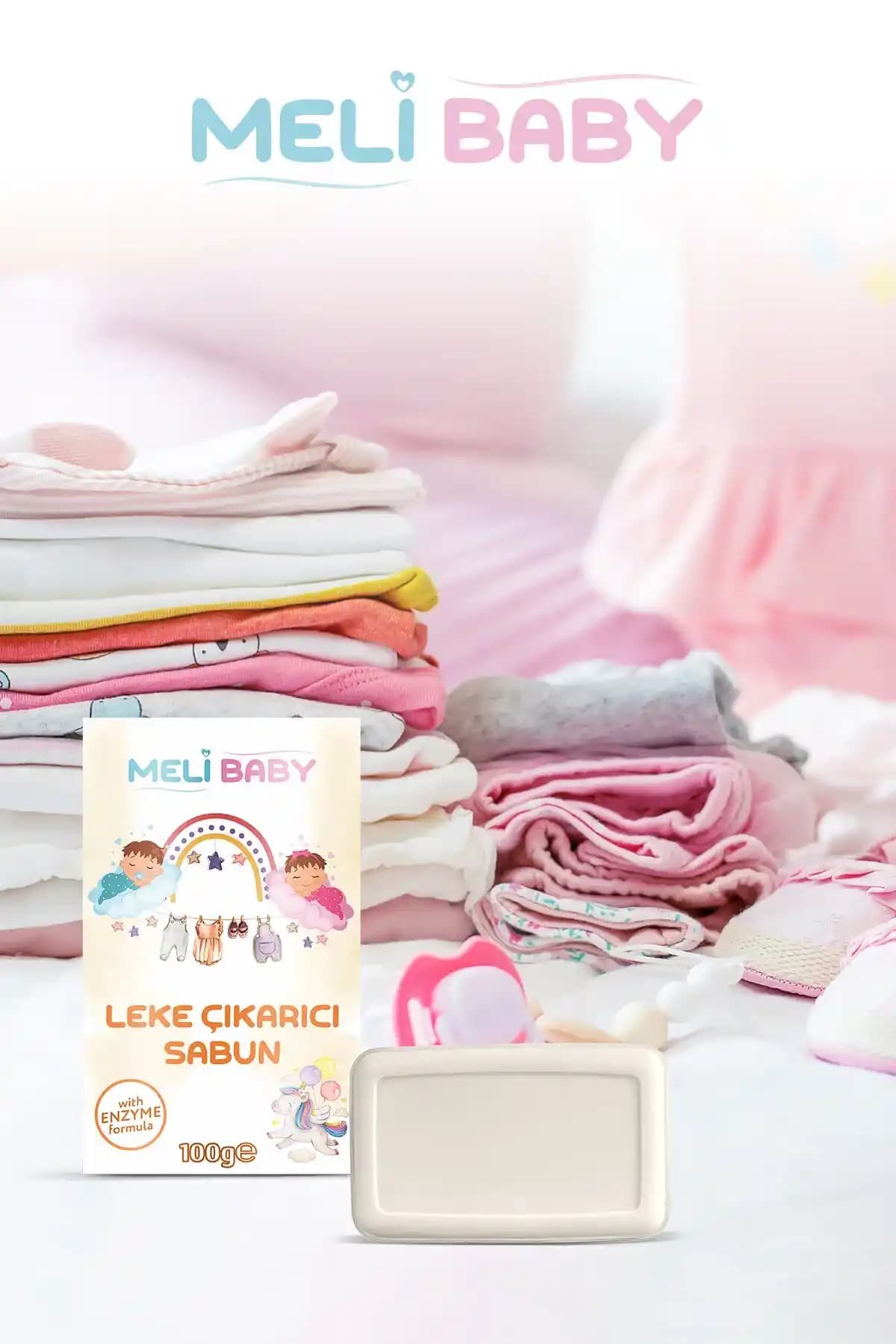 Meli Baby Katı Leke Çıkarıcı Sabun Bebek Kıyafetleri İçin Güvenilir ve Etkili Çözüm