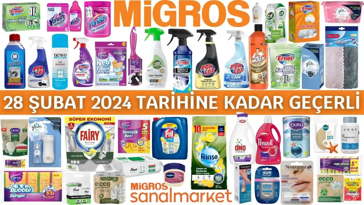 Migros'ta Ekonomik ve Kaliteli Temizlik Ürünleri: Geniş Ürün Yelpazesi ve Uygun Fiyatlar
