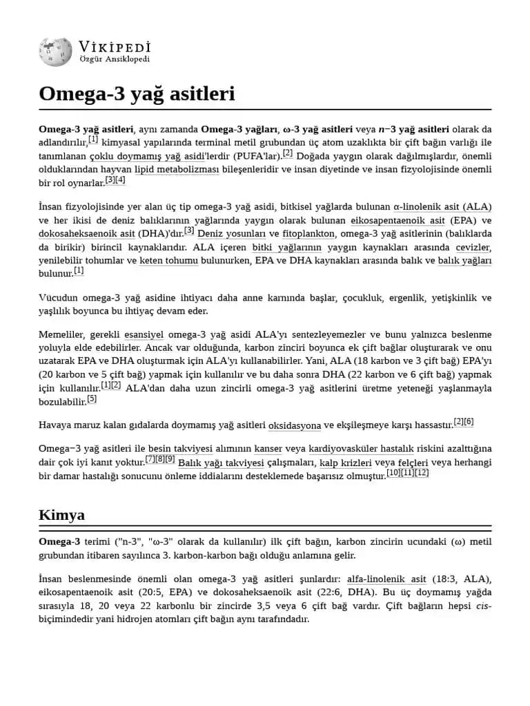 Omega-3 Yağ Asitleri ve Süpermarket Kaynaklarıyla Sağlıklı Beslenme Rehberi