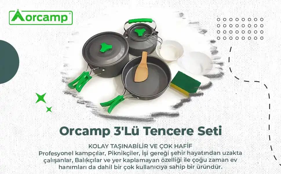 Orcamp Kamp Tencere Setleri: Dayanıklı ve Pratik Kamp Mutfak Çözümü