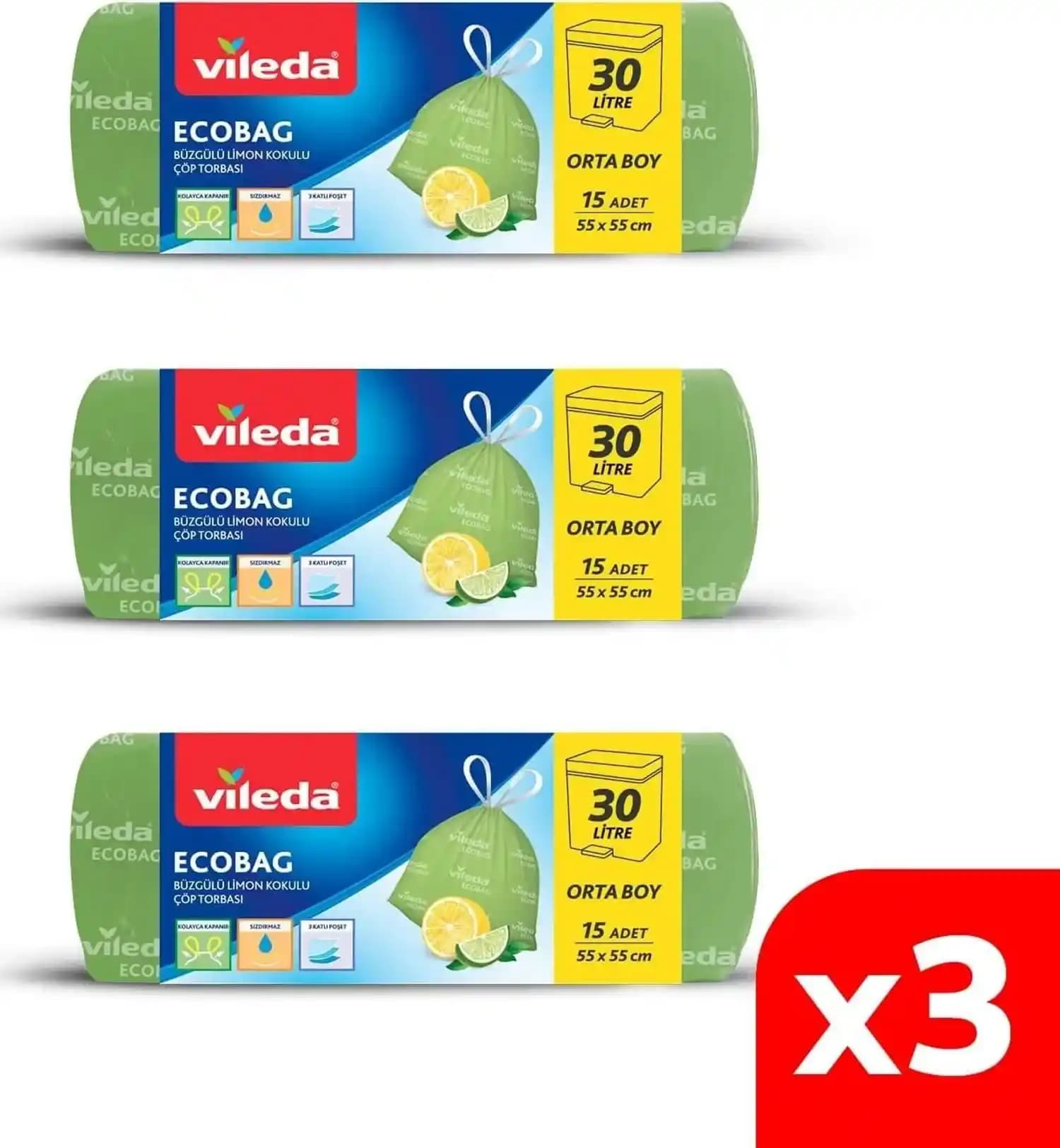 Orta Boy Limon Kokulu Çevre Dostu Çöp Torbaları: Sürdürülebilir ve Ferahlatıcı Çözüm