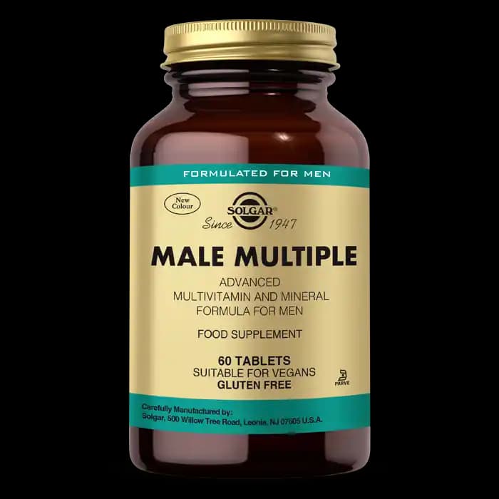 Solgar Male Multiple ve VM 2000: Erkekler ve Genel Sağlık İçin Çok Yönlü Multivitaminler