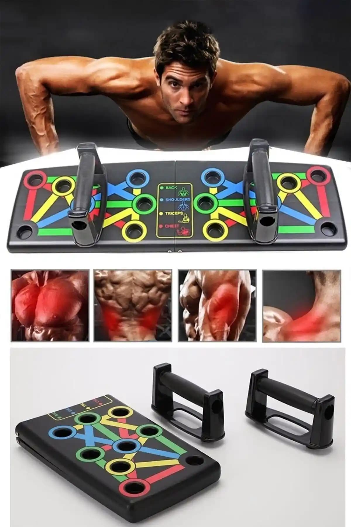 Havana Çok Fonksiyonlu Katlanabilir Şınav Tahtası ile Etkili Fitness Antrenmanları