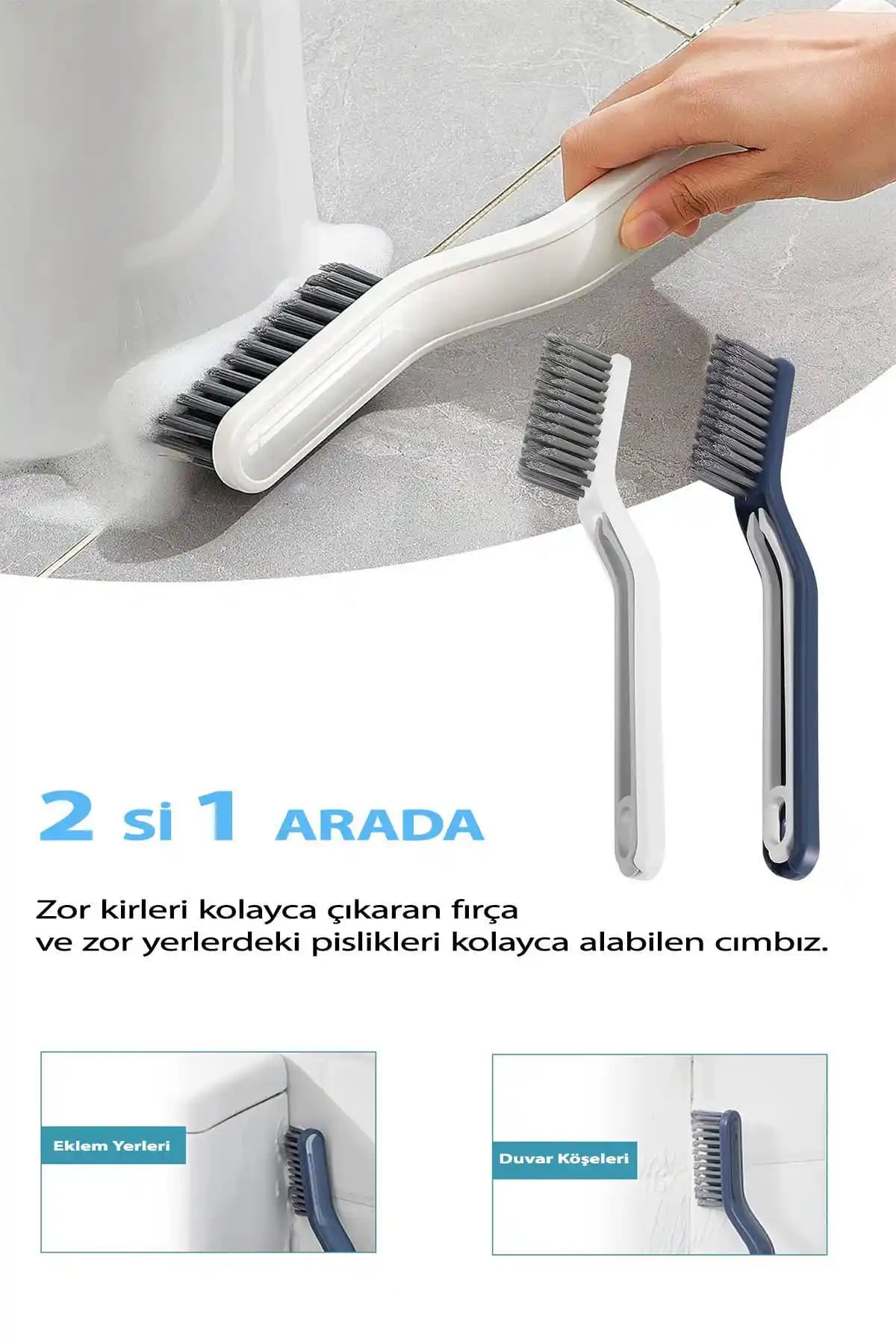 Factorial Cımbızlı Temizlik Fırçası ile Derinlemesine ve Pratik Ev Temizliği Çözümü