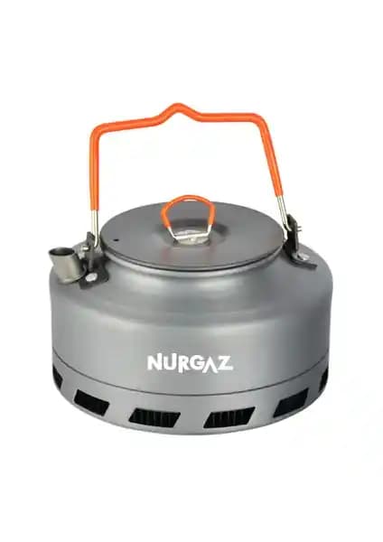 Nurgaz Kamp Çaydanlığı: Hafif, Hızlı Kaynatma ve Dayanıklı Kamp Çay Keyfi