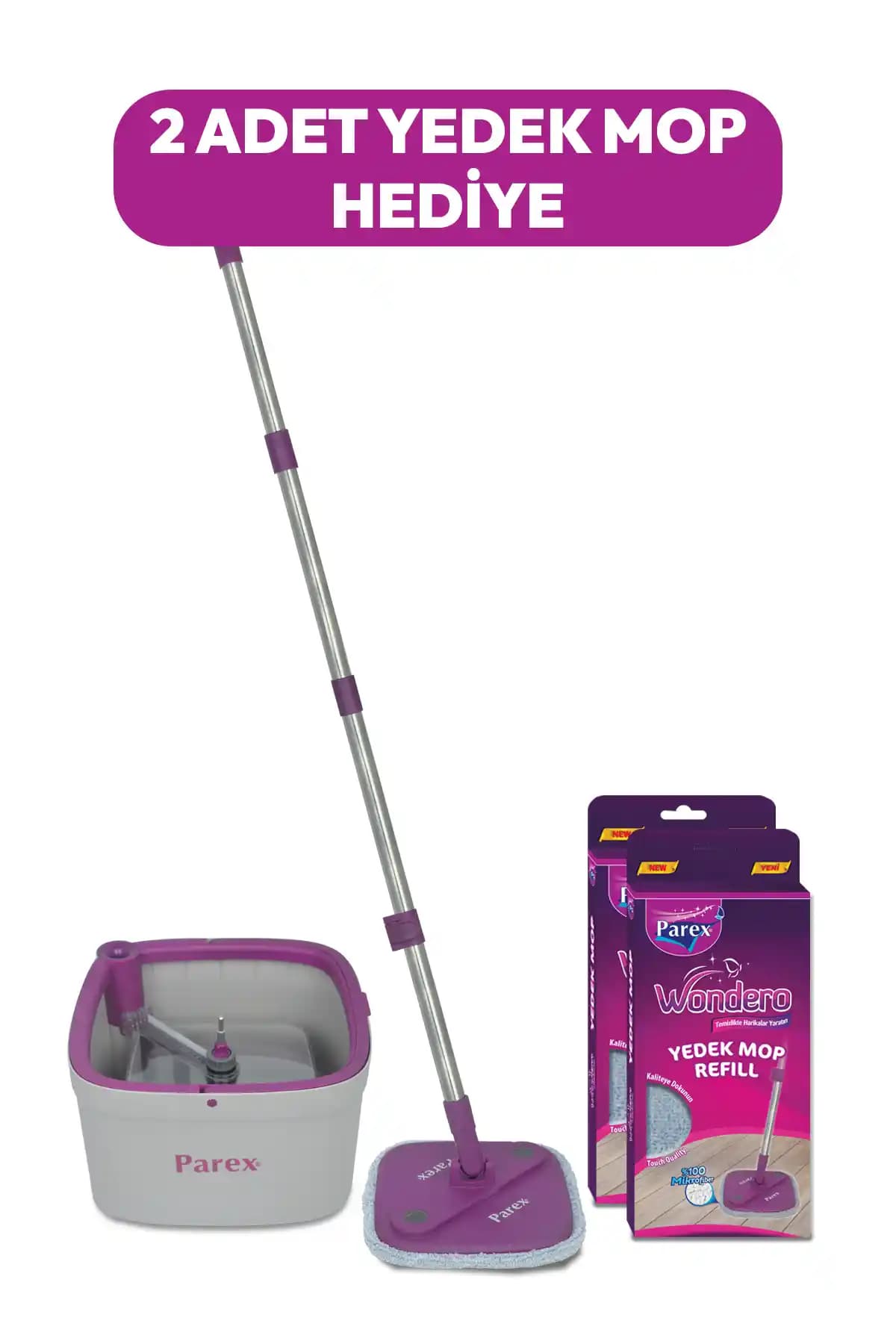 Parex Wondero Temizlik Seti: Kirli ve Temiz Su Ayrımıyla Ergonomik Temizlik Çözümü