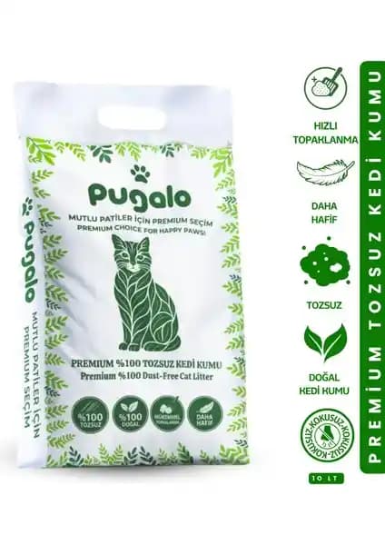 Pugalo Tozsuz Naturel Kedi Kumu Premium: Doğal ve Hijyenik Kedi Bakımı İçin İdeal