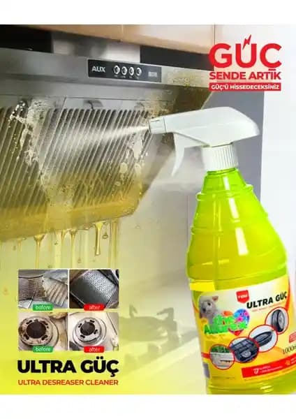 The Allurex Yeni Ultra Güç Etkisi 1000 ml: Çok Amaçlı Etkili Leke ve Yağ Sökücü