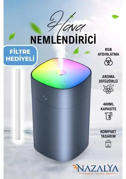 Nazalya 220 ml ve 400 ml oda hava nemlendirici karşılaştırması ve özellikleri 2