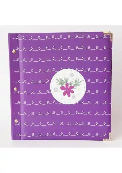 Selikopiti Çiçekli Fotoğraf Albümü ve Anı Defteri Doğa Dostu, Şık ve Geniş Kapasiteli